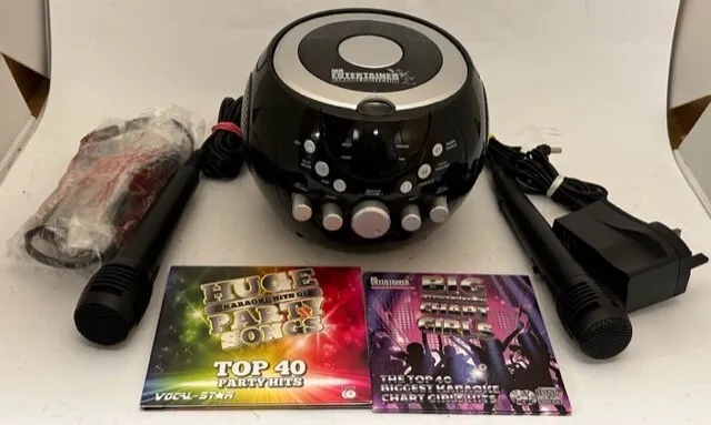 CDG Boombox Karaoke Machine Boxed Bluetooth & Flashing Lights Mr Entertainer