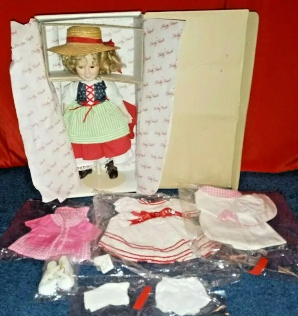 Shirley Temple "Danbury Mint Dolls Of The Silver Screen (Heidi)" + New Clothes