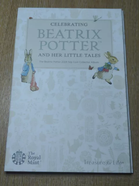 Celebrating Beatrix Potter 2018 50p Coin Collector Album NEW EMPTY