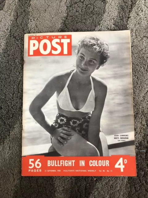 Picture Post September 23 1950 Jean Simmons Bergman Korean War birds custard 50s