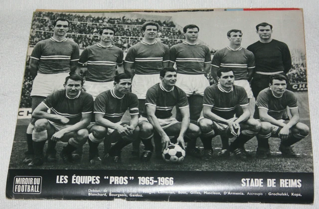 Enorme ancien fanion de match des Anciens du Stade de Reims football