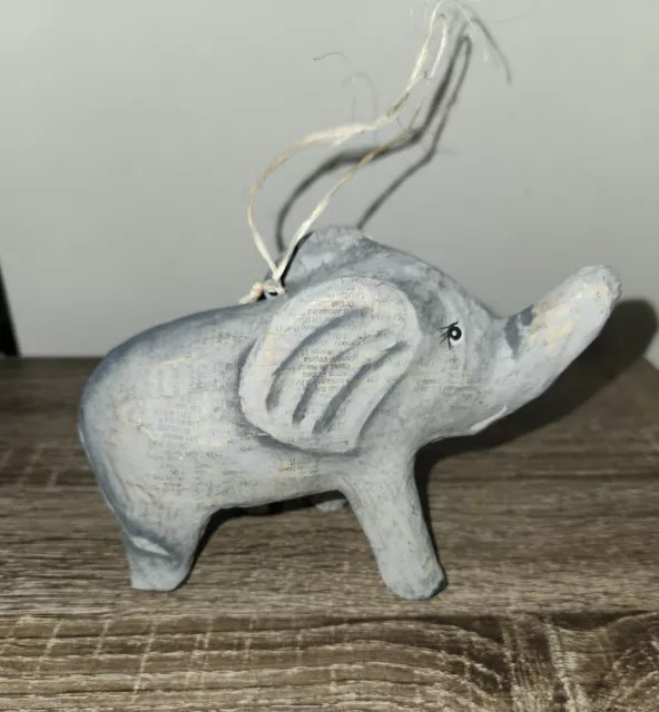 Vintage Adorable Paper Mache Elephant