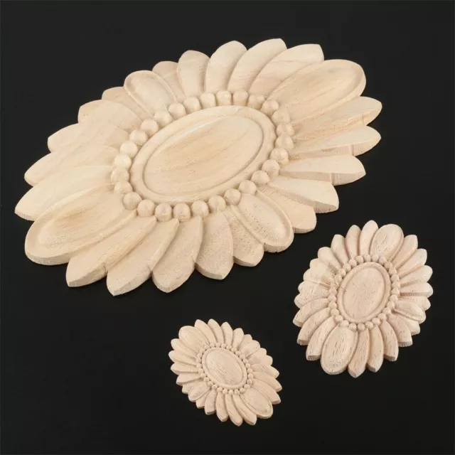 Classic Wood Decal Applique Door Bookcase Onlay window Carved Mouldings Decor
