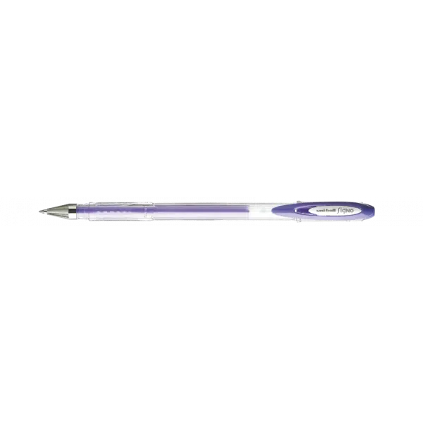 Stylo encre gel violet pointe moyenne 0,7mm UniBall Signo