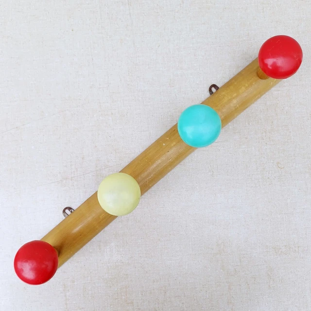 Porte manteau vintage boules - Patère Murale