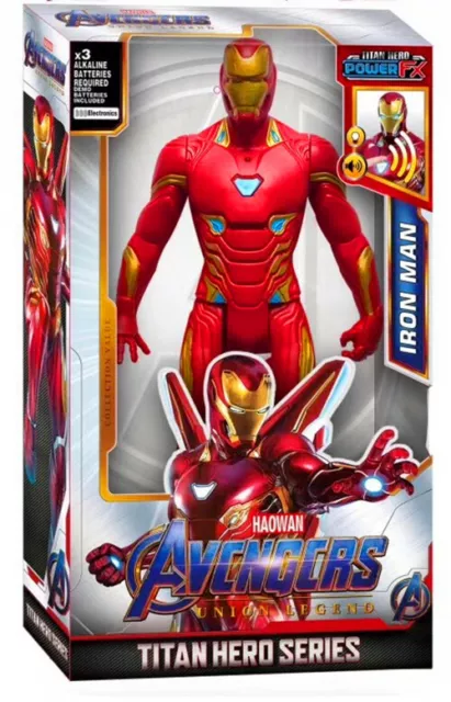 Talking Iron Man Marvel Avengers Titan Hero Series Power FX Action Figures Toy