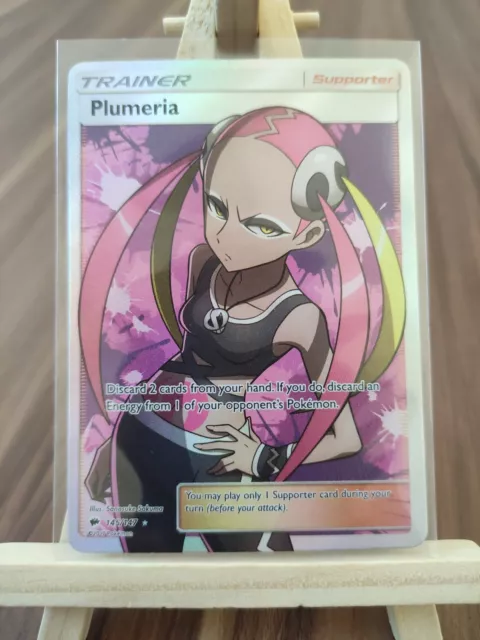 Plumeria 145/147 brennende Schatten Full Art ultra seltene Pokémonkarte *neu*