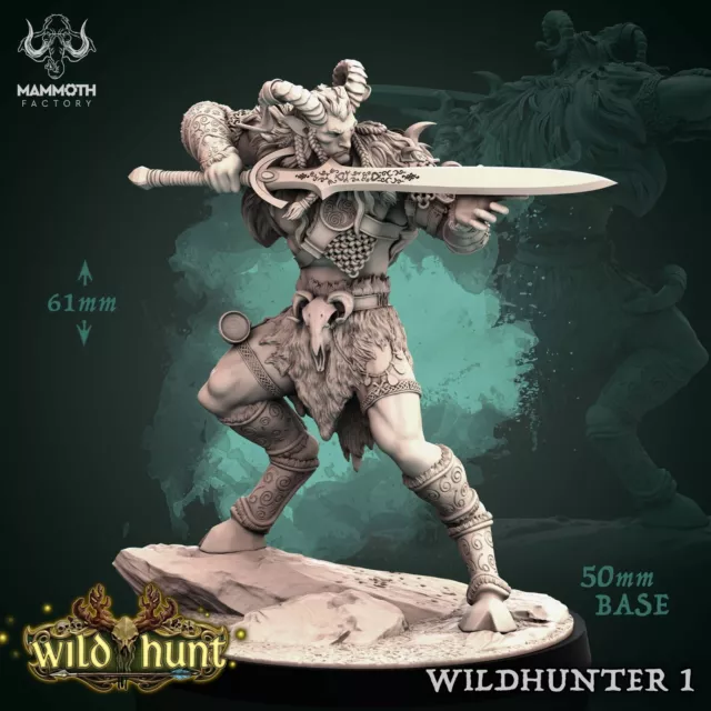 Wildhunter 1 | caccia selvaggia | miniatura fantasy | fabbrica di mammut