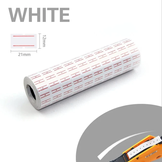 10 Rouleaux D'étiquettes De Prix Vierges Pour Machine à étiqueter - 550 étiquettes/rouleau - Autocollant Pour Supermarché, Boutique