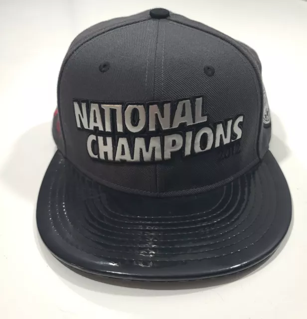 Nike Team Alabama 2012 National Champions BCS Locker Room Gray Snapback Hat Cap