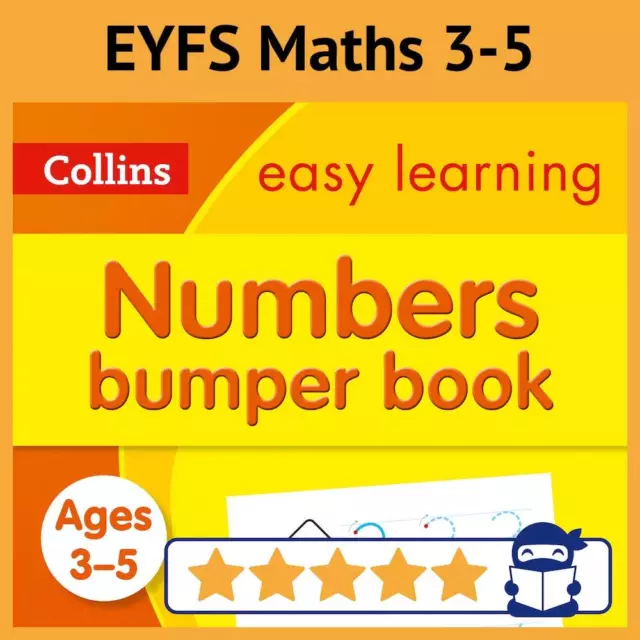 Easy Learning Numbers Bumper Workbook | Age 3-5 | EYFS Maths | Collins NEW