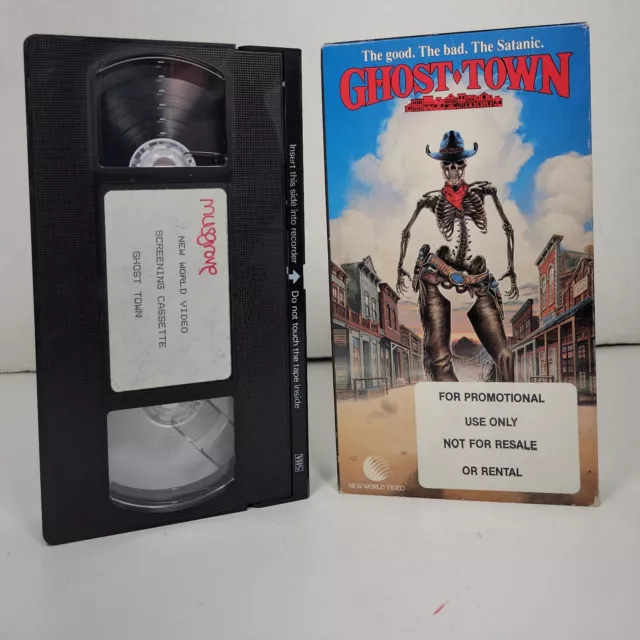 RARE - PROMO Ghost Town, VHS Horror 1988, APERÇU DÉMO SCREENER EUR 79