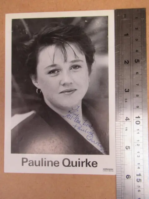 Pauline Quirke   original Autograph - Signature  (file AS-EM)