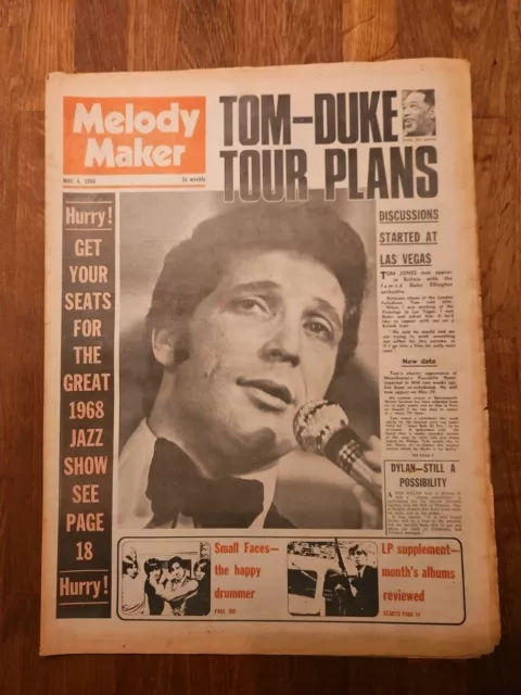 Melody Maker 4. Mai 1968, Tom Jones Cover