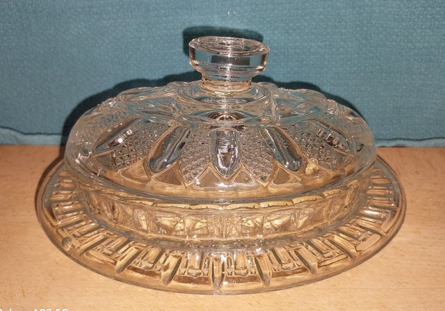 Ancien Beurrier En Verre Marron Duralex - Vintage Année 70, état Superbe
