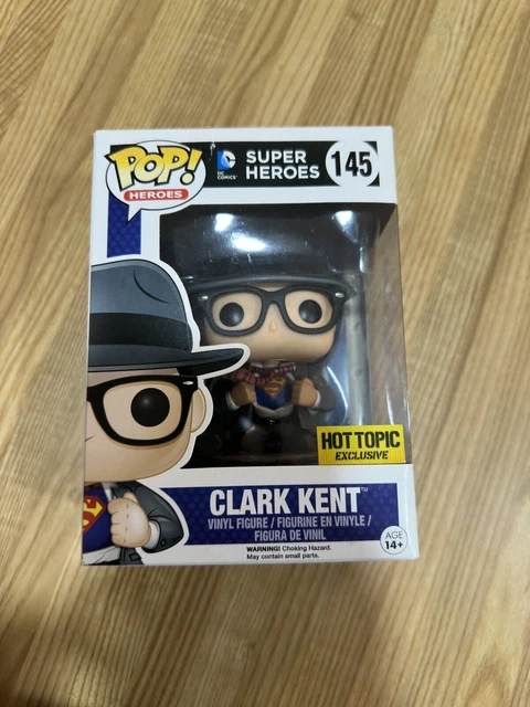 Funko Pop! DC Super Heroes CLARK KENT #145 Hot Topic Exclusive Superman
