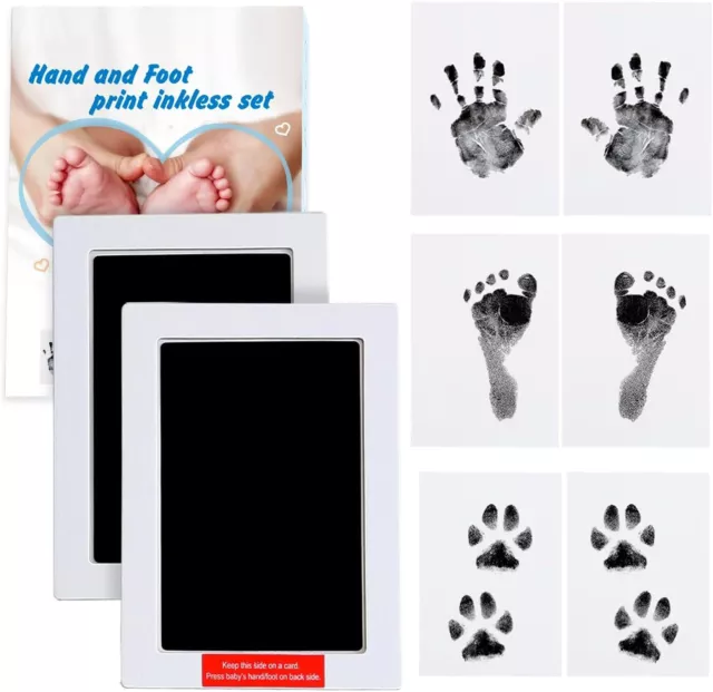 Inkless Baby Ink print kit Newborn Footprint Handprint Safe Gift Foot Hand Dog