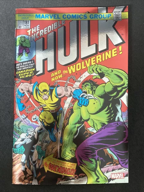Incredible Hulk: Facsimile Edition #181 (Marvel 2023) 1st Wolverine FOIL