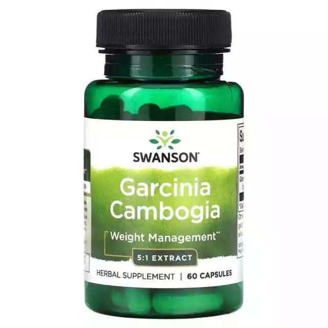 Swanson Garcinia Cambogia 5:1 Extract Support Healthy Weight | 80mg 60 Capsules