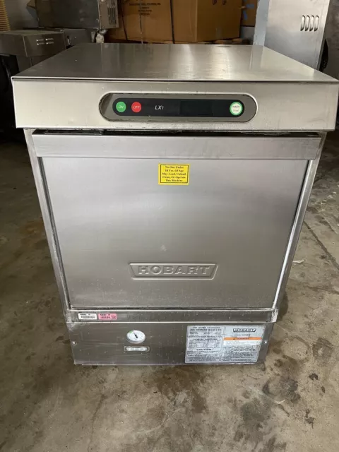 "Hobart Model: Lxih" H.d Commercial Door Type Undercounter High Temp Dishwasher "Hobart Model: Lxih" H.d Commercial Door Type Undercounter High Temp Dishwasher
