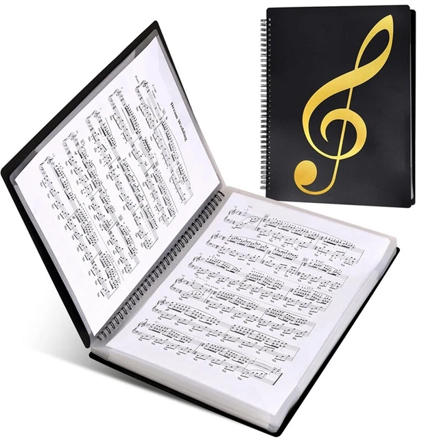 Cartella Spartiti PP 60 Pagine - Leggio Per Pianoforte, Formato A4, Antiriflesso
