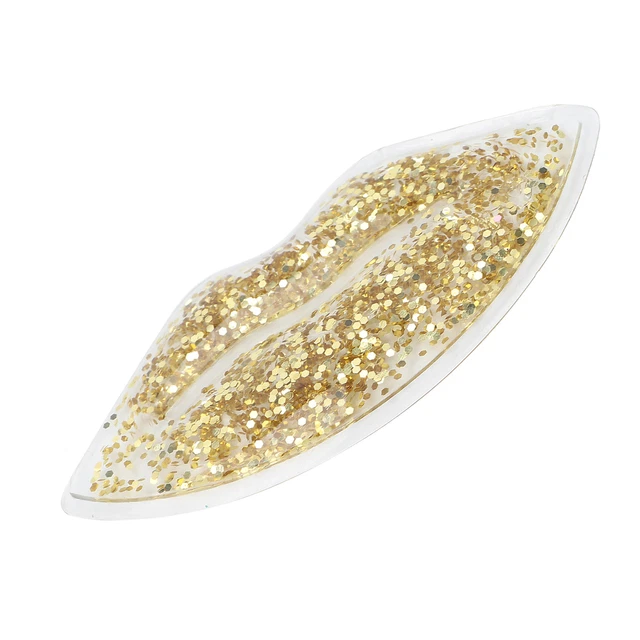 Hot Cold Compress Lips Ice Pack Glitter Sequins Cooling Therapy Lip Gel Pack Per