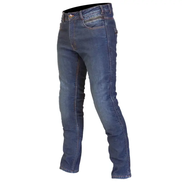 Jeans da moto corti impermeabili Merlin Mason - blu scuro