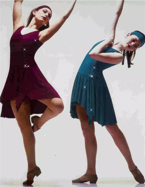 Dance Costume Lyrical Tap Skate Pageant  Ballet  Art Stone Dress Mirror Mirror