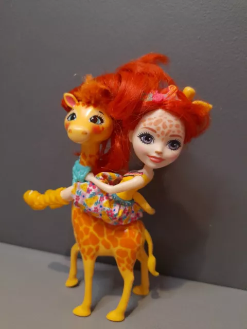 Enchantimals Gillian Giraffe Doll & friend Pawl PLAYSET FKY74 FREE UK P&P