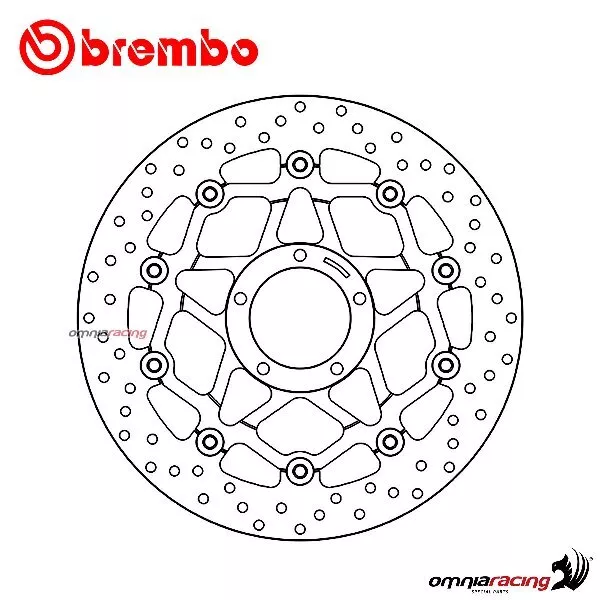 Disque de frein Brembo Serie Oro avant flottant pour Ducati Multistrada V4 2021>