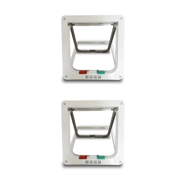 2 piezas Bandera Durabble Puerta Cerradura Mascota Hogar Colgantes Puerta Bandera para Mascotas Puerta Puupy