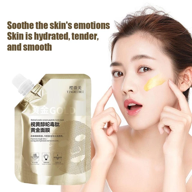 Máscara de oro retinol hidratante e hidratante máscara facial desgarradora