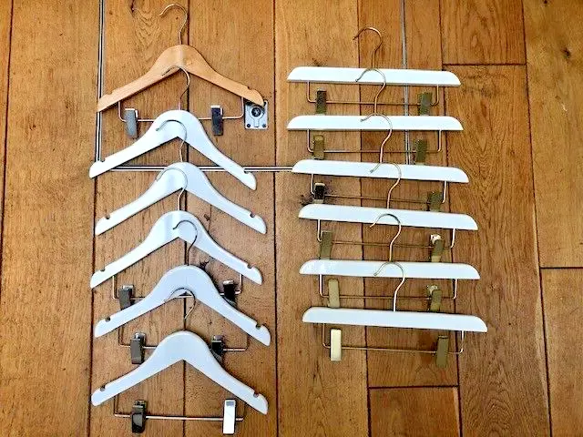 Bundle Job Lot x 12 Children's Kids' Wooden Coat Hangers