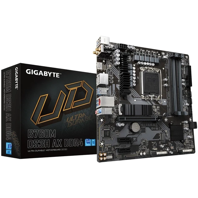 GIGABYTE B760M DS3H AX DDR4 Motherboard Supports Intel Core 14th Gen