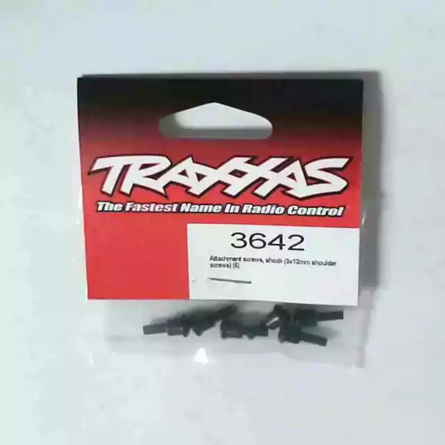 Traxxas Parts: Attachment screws, shock (3x12mm shoulder screws) (6) - Traxxa...