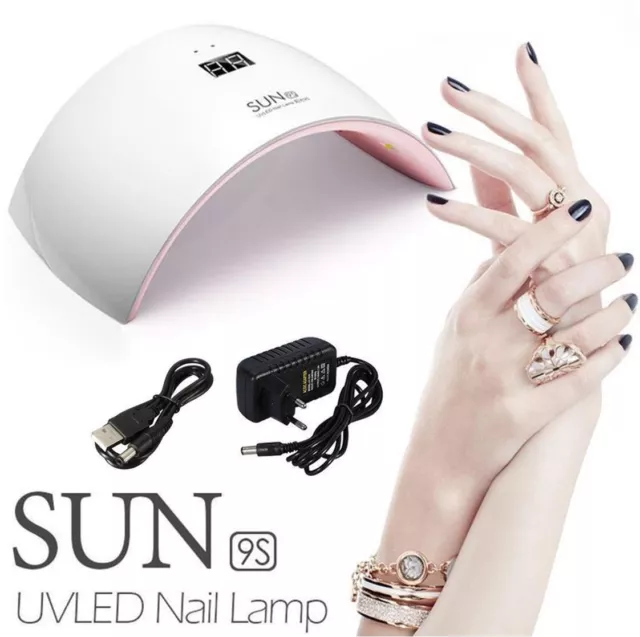 Lampara de uñas secador UV / LED para manicura gel esmalte permanente