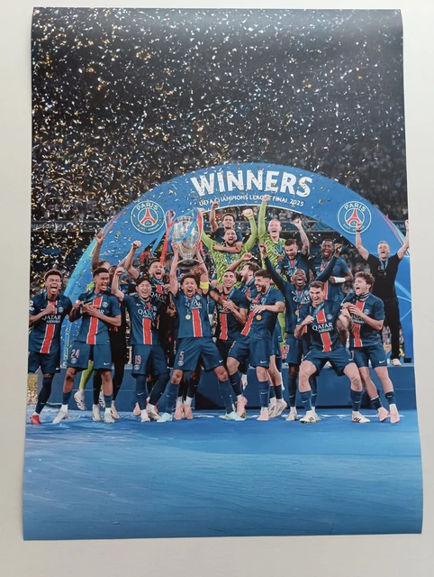 AFFICHE L'ÉQUIPE ICI C'EST PARADIS PARIS PSG Champion 30x40cm + CADRE EUR 45,99 - FR
