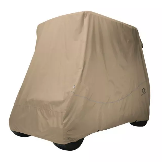 Fairway Golf Buggy Cart Cover Quick-Fit Short Roof Khaki (High Quality)