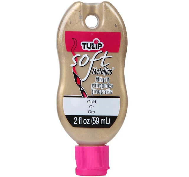 Pintura de tela mate suave de tulipán 2 oz oro metálico 309-84