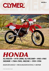 CLYMER REPAIR MANUAL Fits: Honda XL250R,XL350R,XR350R,XL250S,XR250,XR250R CM3284 CLYMER REPAIR MANUAL Fits: Honda XL250R,XL350R,XR350R,XL250S,XR250,XR250R CM3284