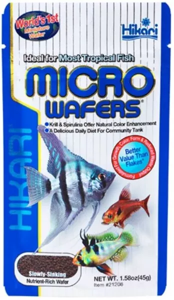 Hikari Micro Wafers Fish Food, 1.58-Ounce For Fish Tank Aquarium