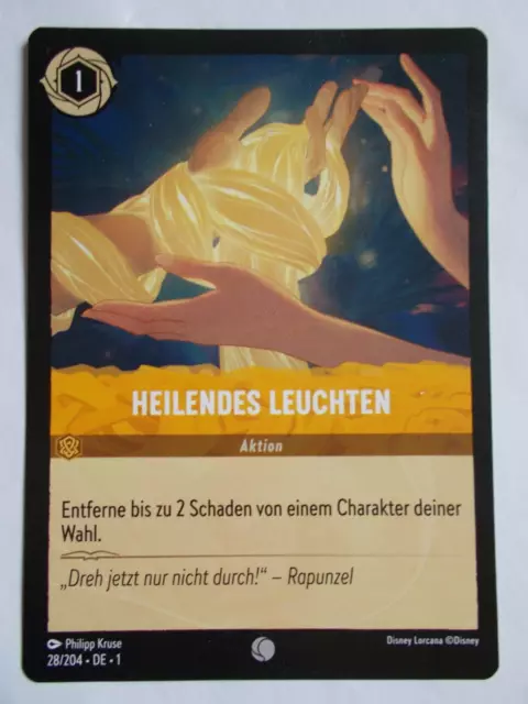 Disney Lorcana Karte Die Tintenlande 28/204 HEILENDES LEUCHTEN