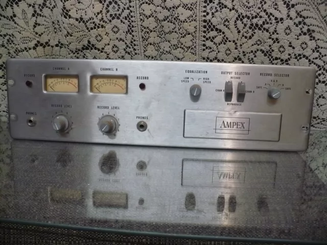 AMPEX reel to reel tube preamp stereo professional