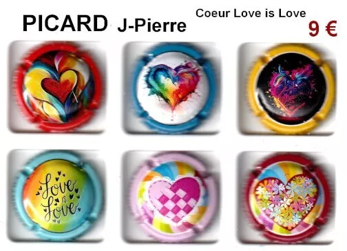 capsules de champagne PICARD JEAN PIERRE Coeur Love is Love