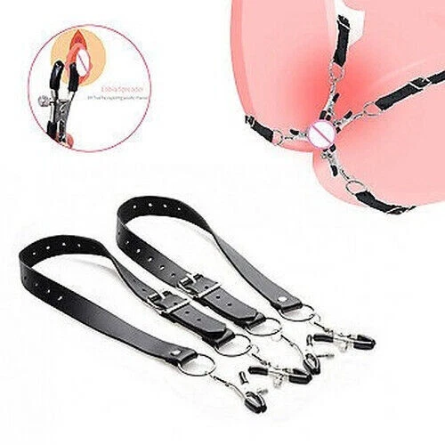 PUSSY-CLAMPS-CLIP-BDSM-AROUND-THIGH-LABIA-SPREADER-LIPS-OF-VAGINA-TOYS ...