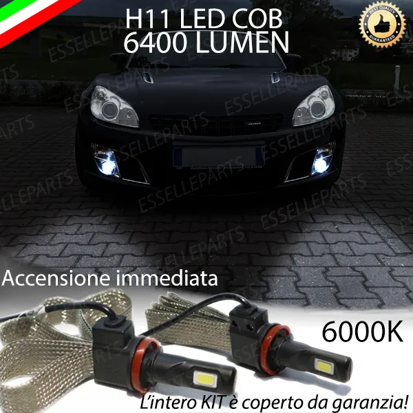 Coppia Lampade H11 Led Canbus Fendinebbia Opel Gt Convertible 6400L 6000K