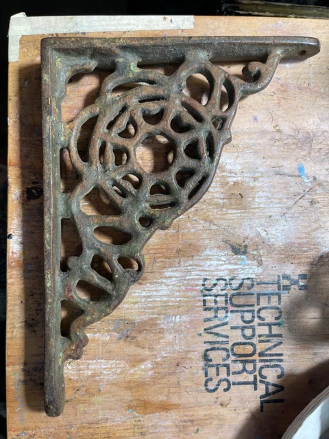 antique wrought iron shelf brackets “vintage”