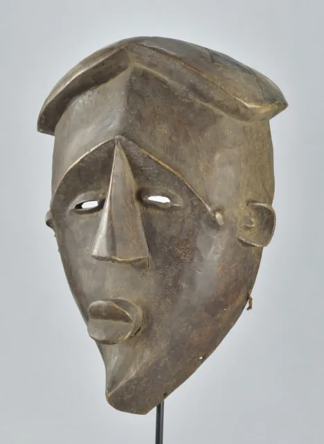 African Art Large wooden Lwalwa Mask Congo Drc 2