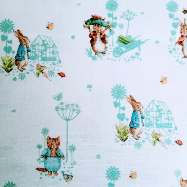 Beatrix Potter Peter Rabbit Cotton Fabric Bens Wheel Quilting Dressmaking PR26