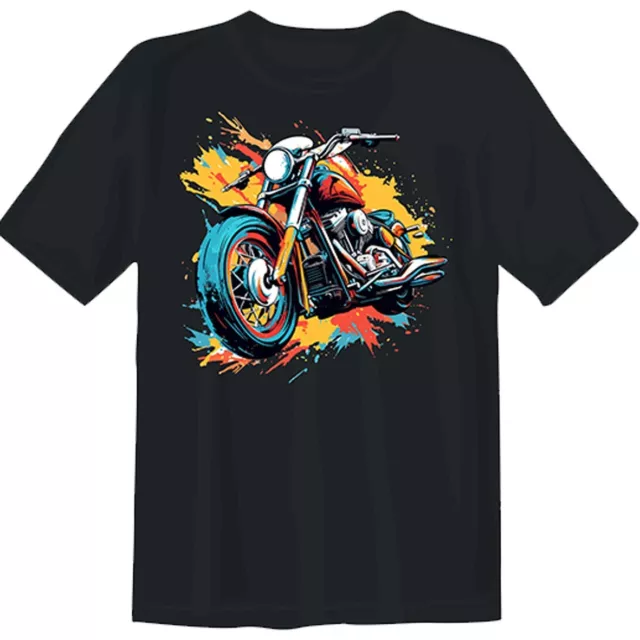 T-shirt donna uomo personalizzata immagine biker moto